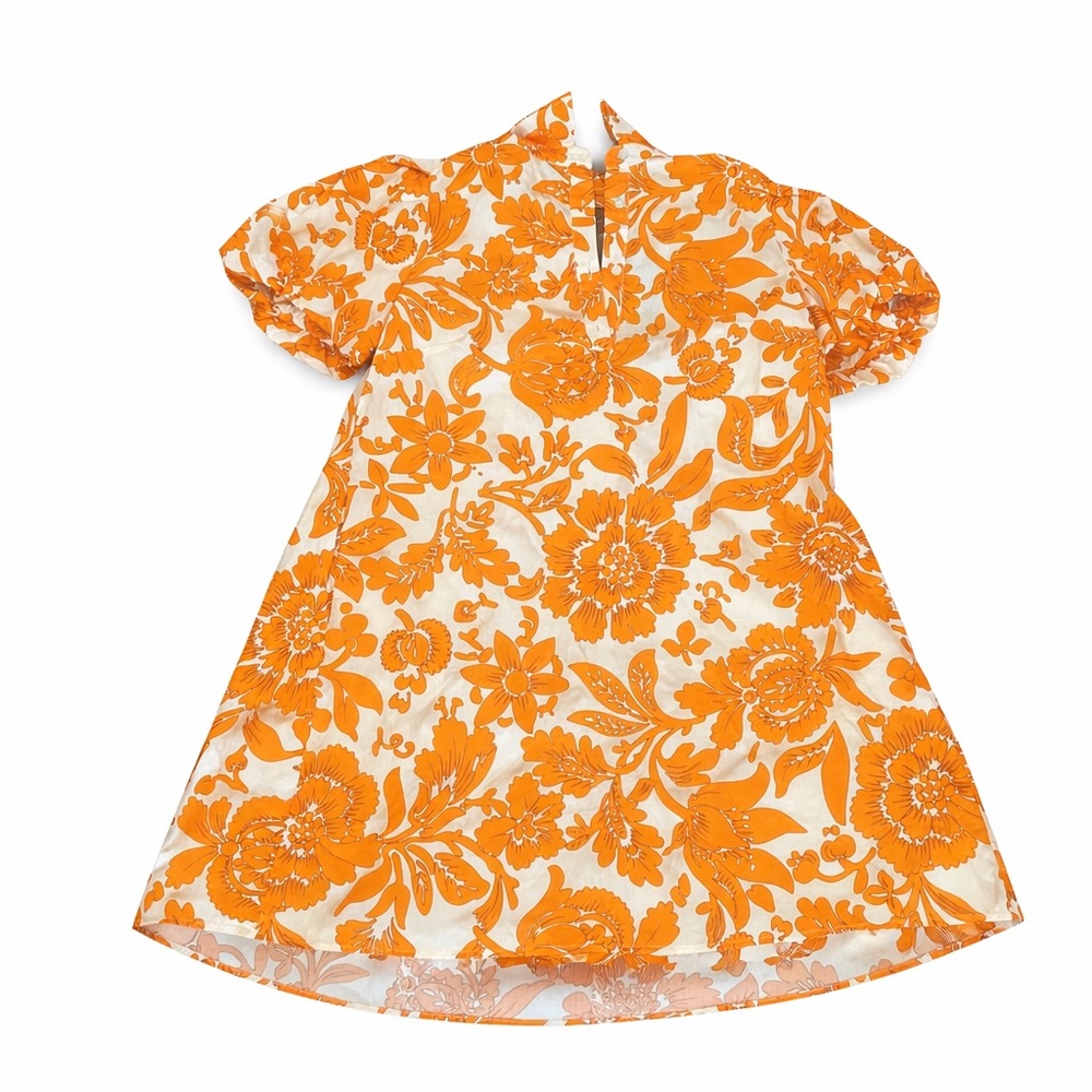 MSK Orange Floral Mini Dress